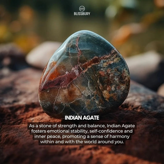 Indian Agate Bracelet - Strength, Stability, Confidence