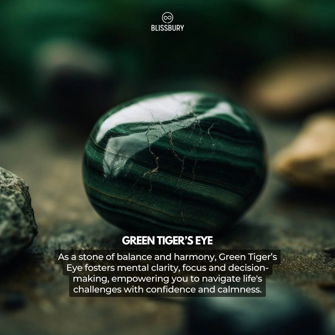 Green Tiger's Eye Bracelet - Balance, Harmony, Clarity