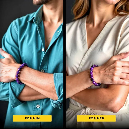 Purple Tiger's Eye Bracelet - Tranquility, Clarity, Harmony