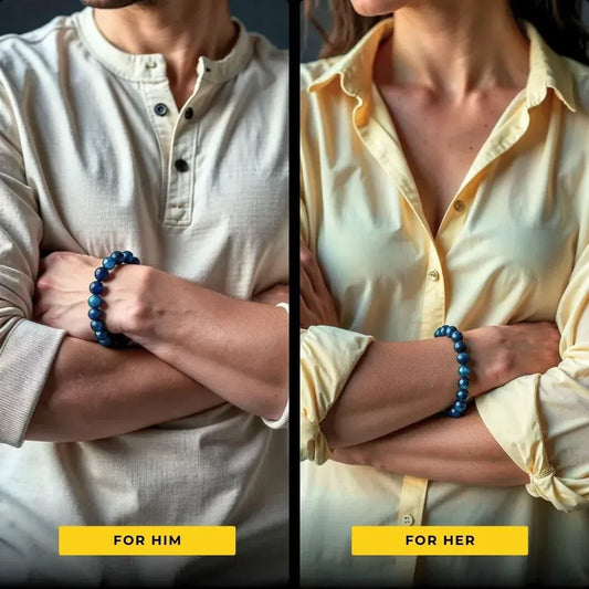 Blue Tiger's Eye Bracelet - Clarity, Balance, Protection