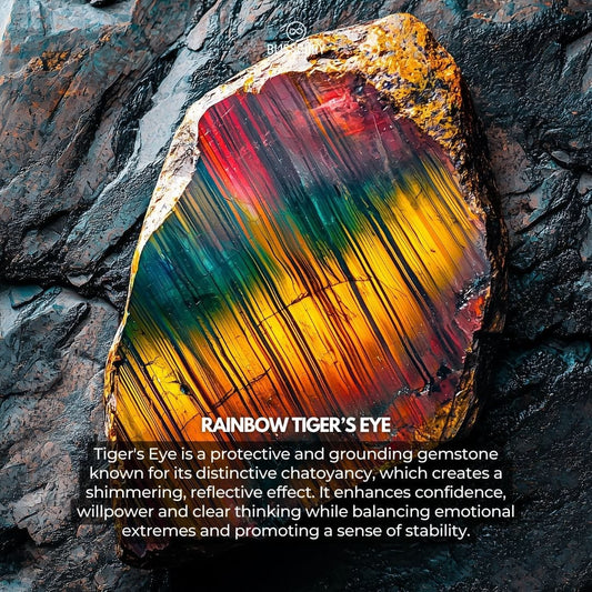 Rainbow Tiger's Eye Bracelet - Peace, Empowerment, Stability