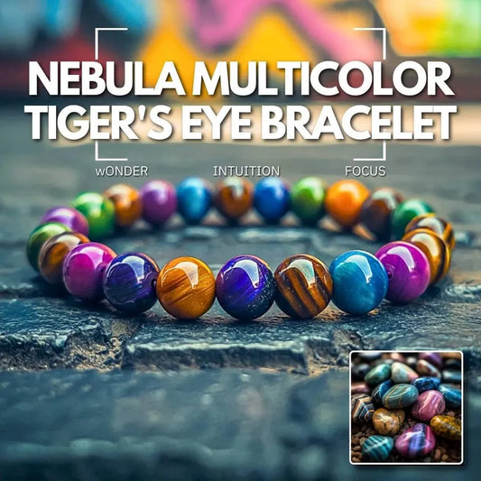 Nebula Multicolor Tigerauge Armband – Wunder, Intuition, Fokus
