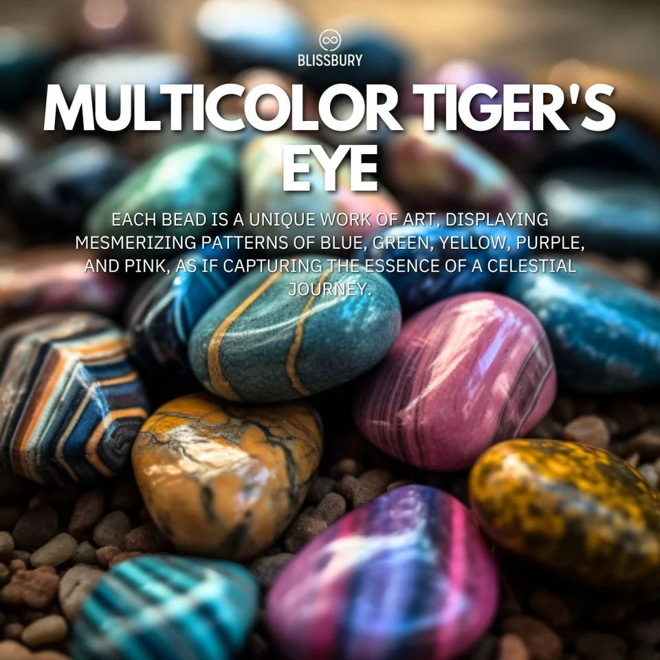 Nebula Multicolor Tiger's Eye Bracelet - Wonder, Intuition, Focus