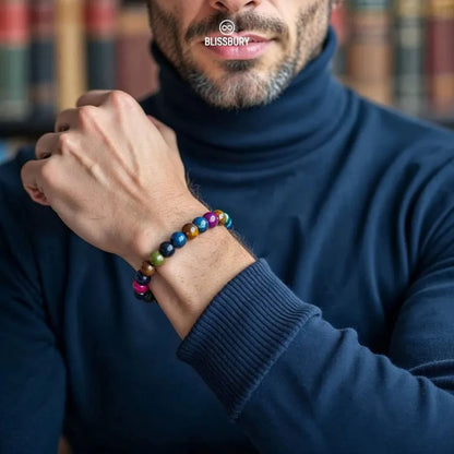 Nebula Multicolor Tiger's Eye Bracelet - Wonder, Intuition, Focus
