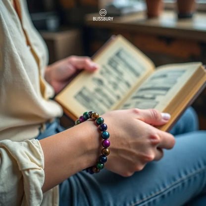 Nebula Multicolor Tiger's Eye Bracelet - Wonder, Intuition, Focus