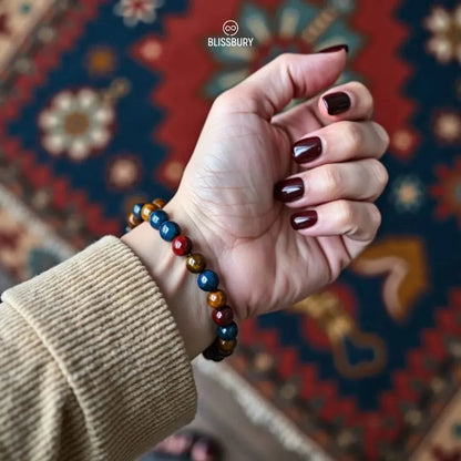 Trinity Tiger's Eye Bracelet - Courage, Confidence, Harmony