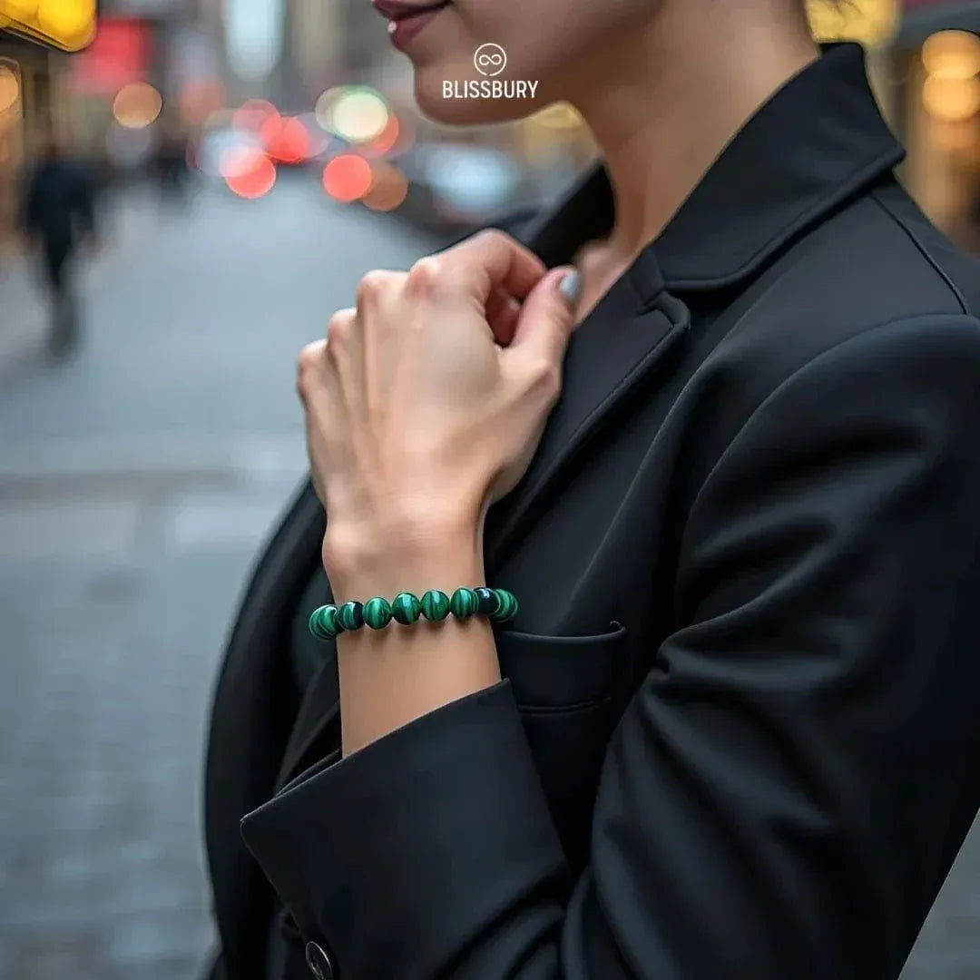 Green Malachite Bracelet - Growth, Optimism, Resilience