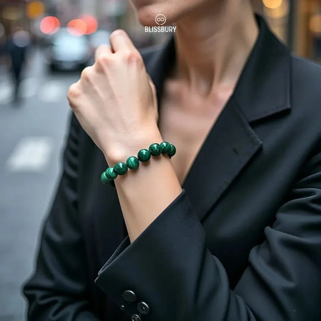 Green Malachite Bracelet - Growth, Optimism, Resilience
