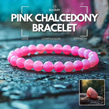 Pink Chalcedony Bracelet - Love, Compassion, Empathy