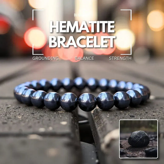 Hematite Bracelet - Grounding, Balance, Strength
