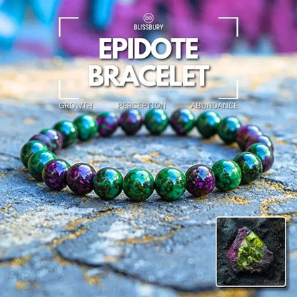 Epidote Bracelet - Growth, Perception, Abundance