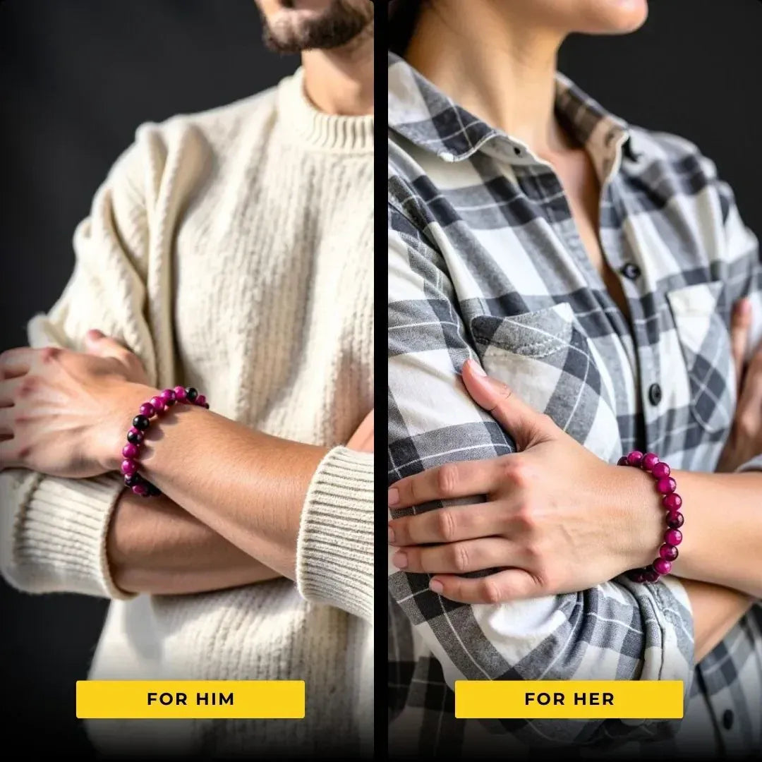 Pink Tiger's Eye Bracelet - Acceptance, Confidence, Inspiration