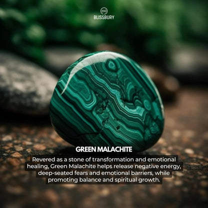 Green Malachite Bracelet - Growth, Optimism, Resilience