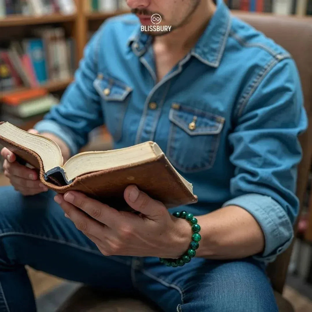 Green Malachite Bracelet - Growth, Optimism, Resilience