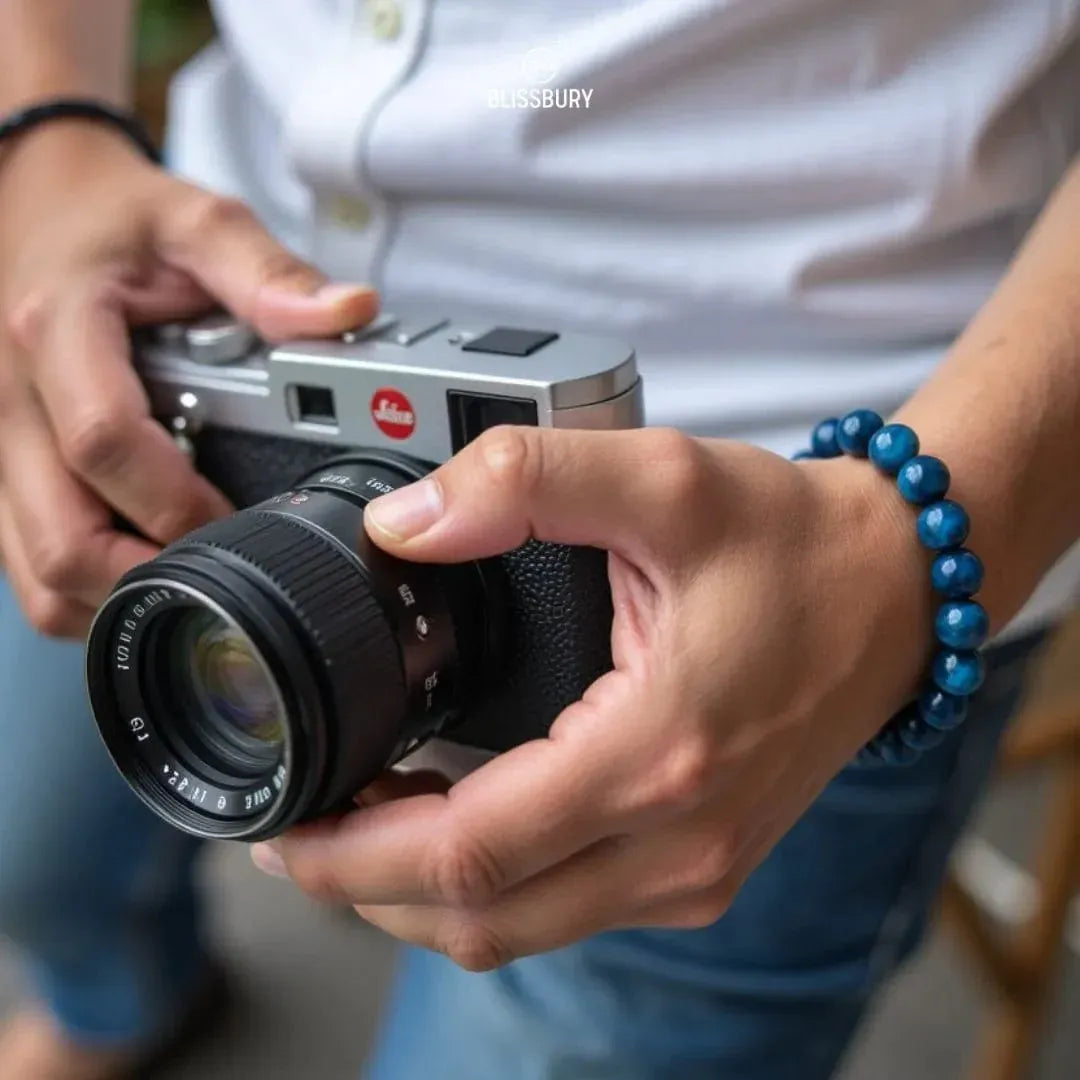 Blue Tiger's Eye Bracelet - Clarity, Balance, Protection