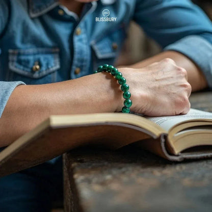 Green Malachite Bracelet - Growth, Optimism, Resilience